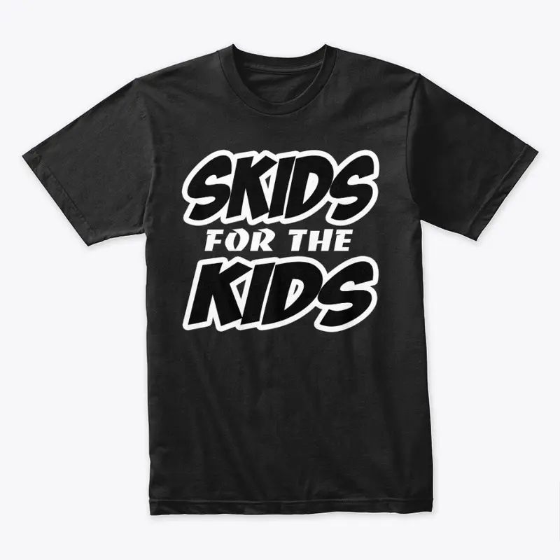 Skids For The Kids (White On Black)